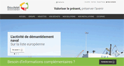 Desktop Screenshot of baudelet-environnement.fr